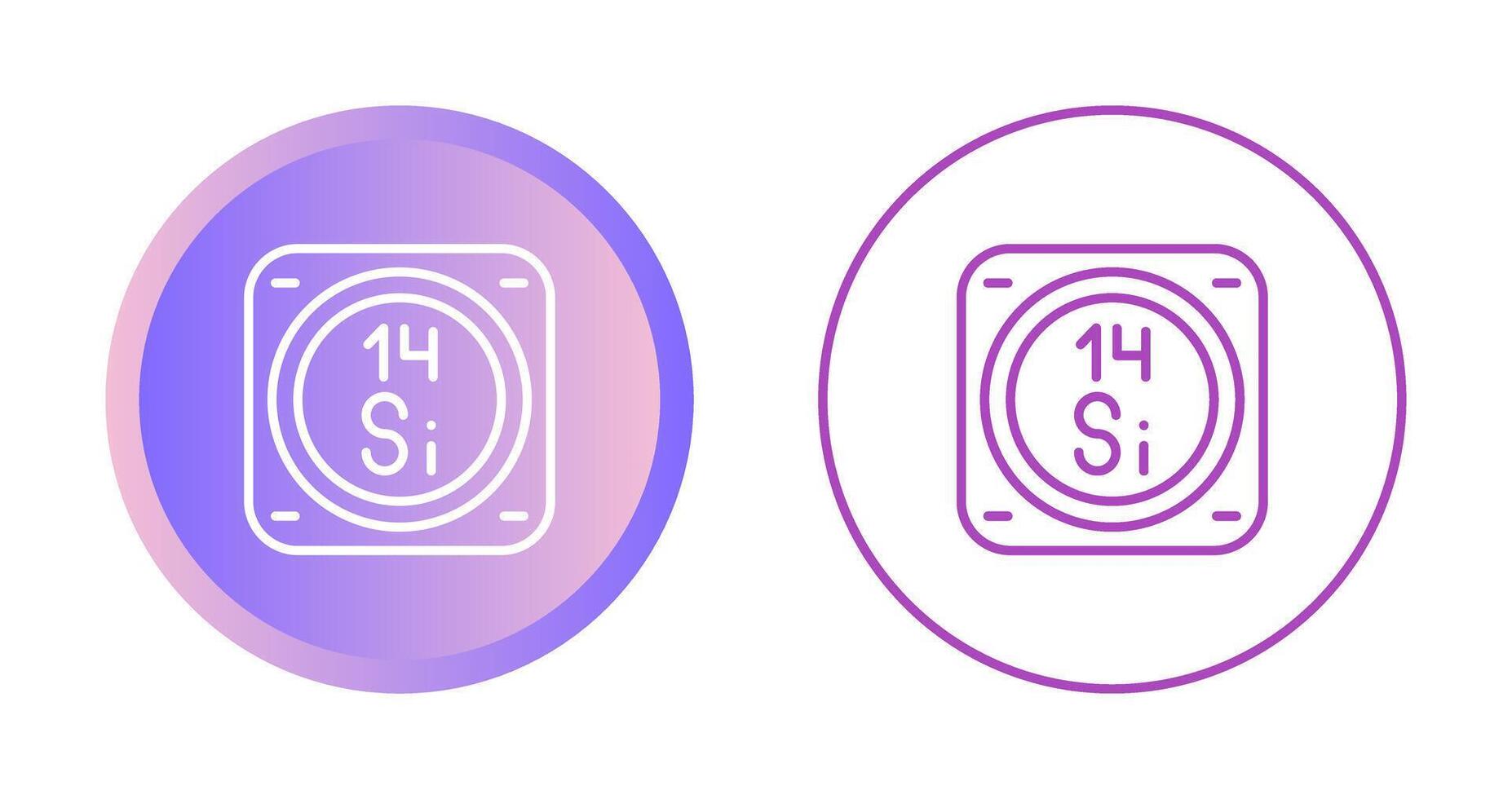 silicium vector icoon