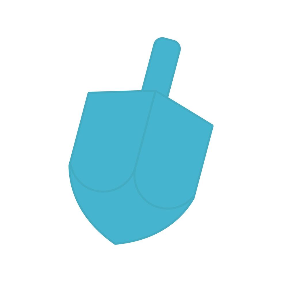 joodse dreidel vlakke stijl pictogram vector design