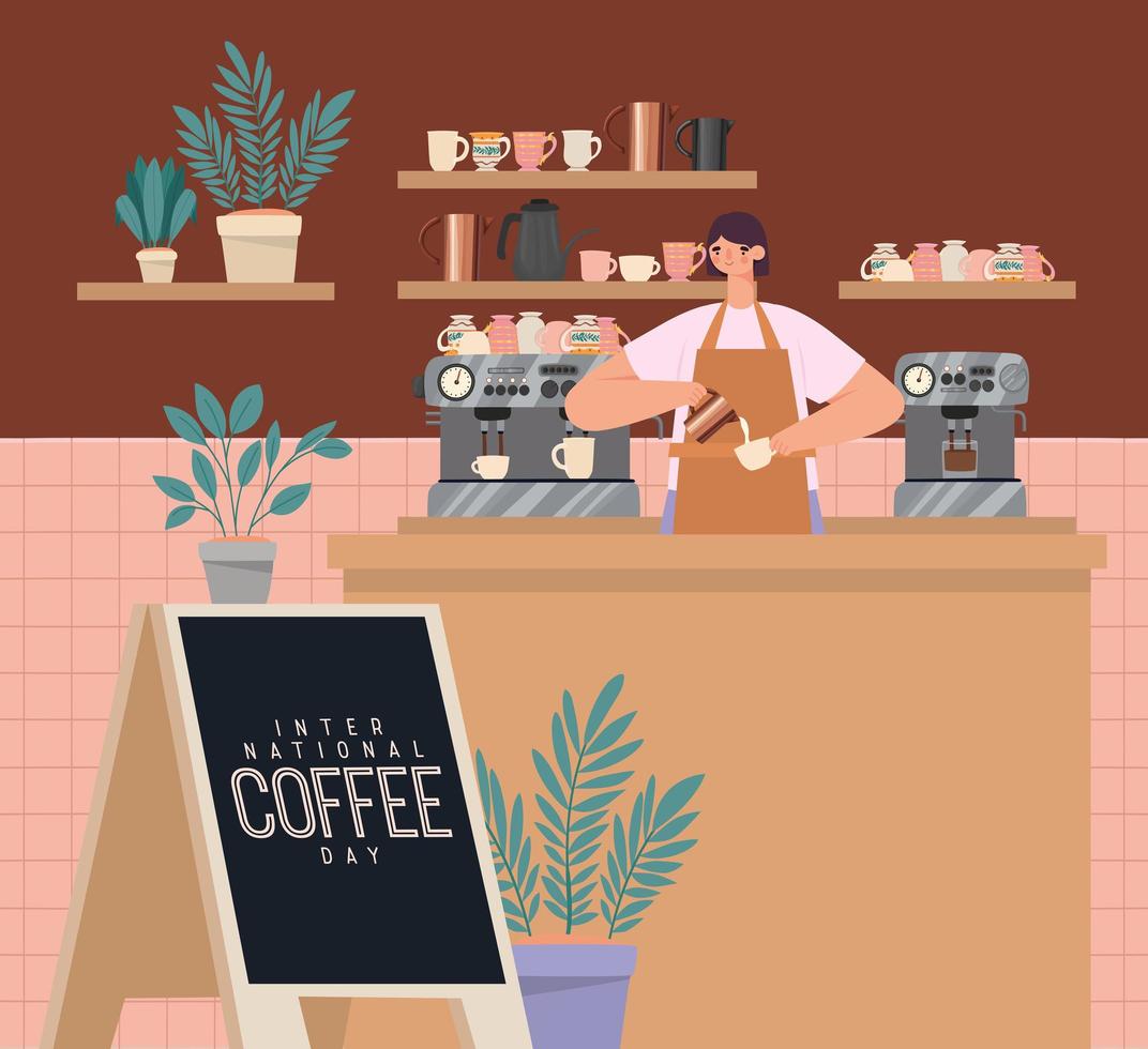 café winkel ontwerp vector