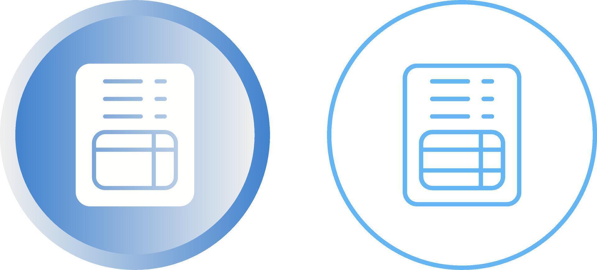 het dossier factuur vector icoon