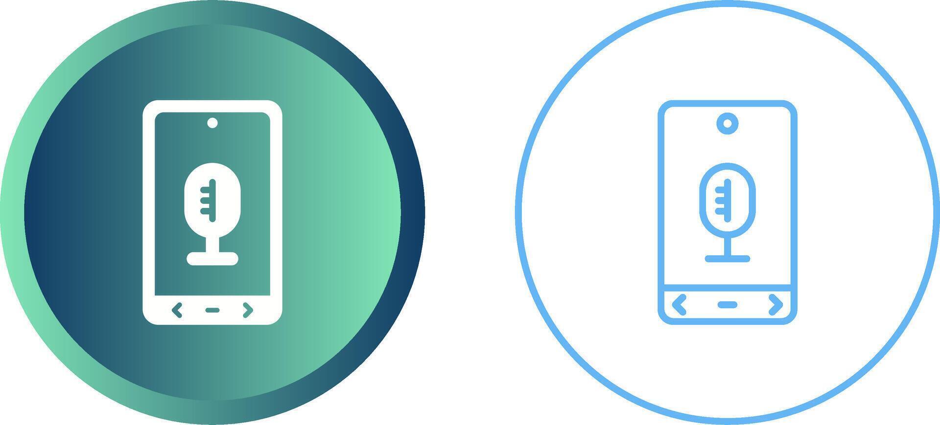 microfoon vector pictogram