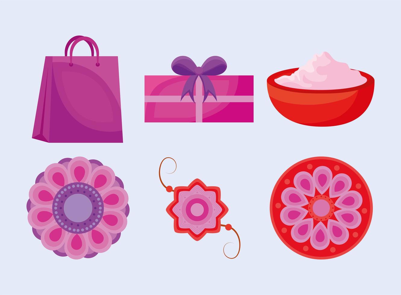 zes rakhi-items vector