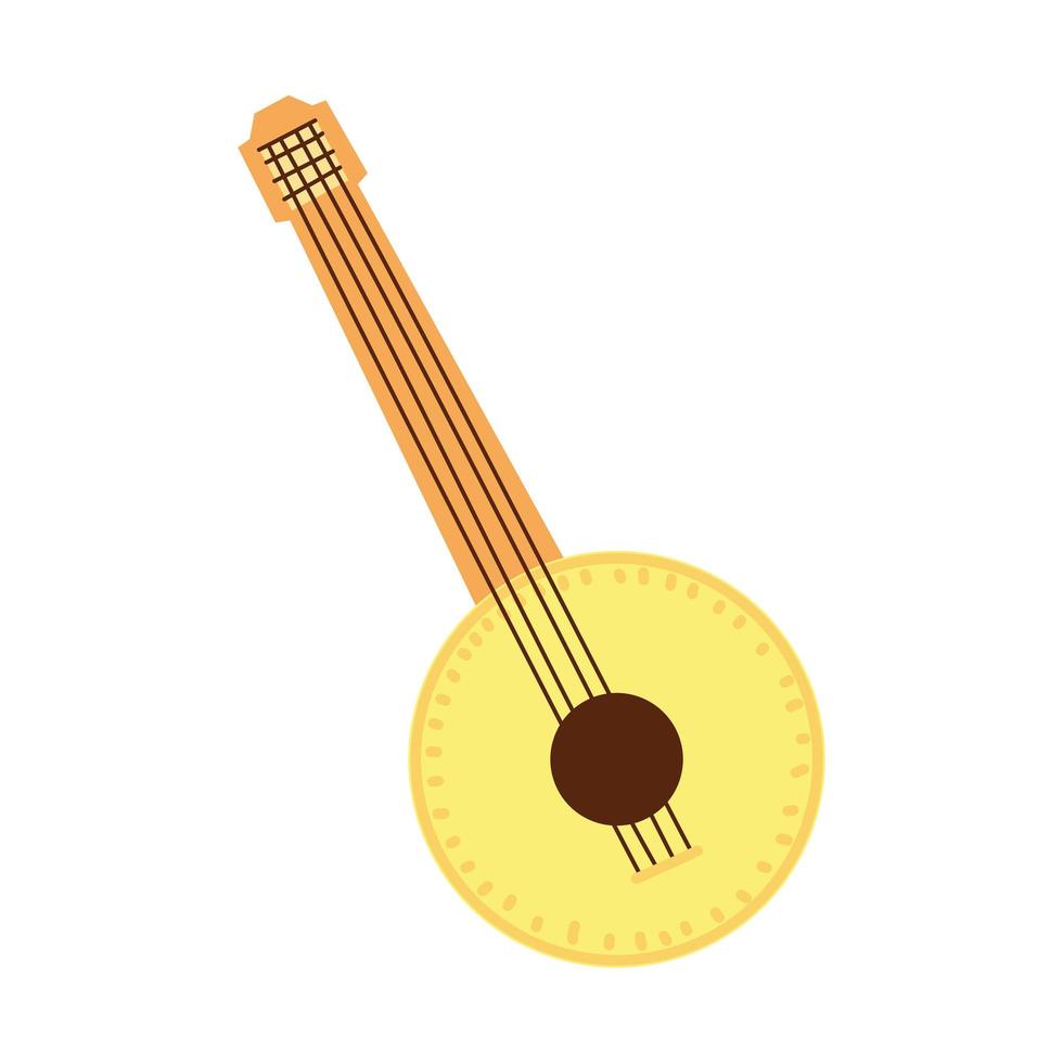 sitar indisch muziekinstrument vector