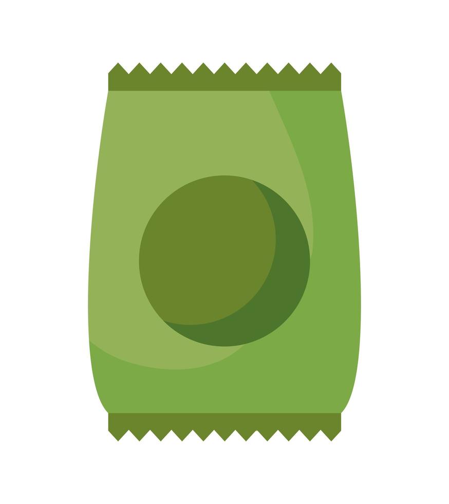 groene snacktas vector