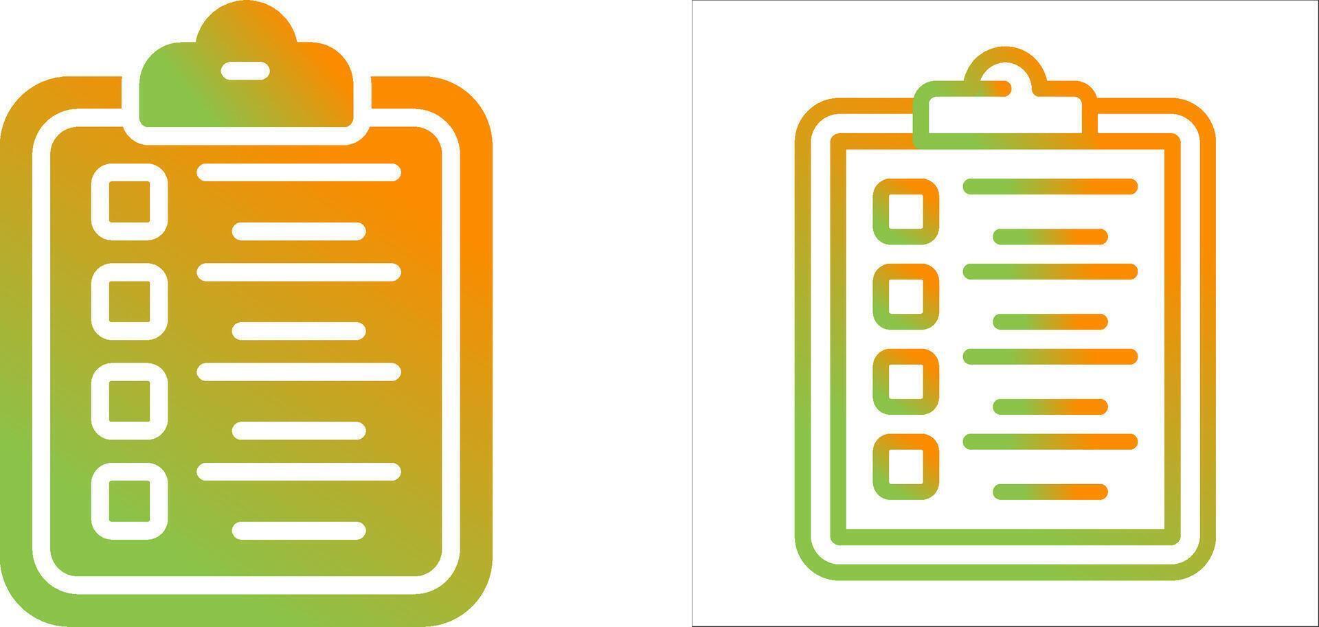 klembord checklist vector icon