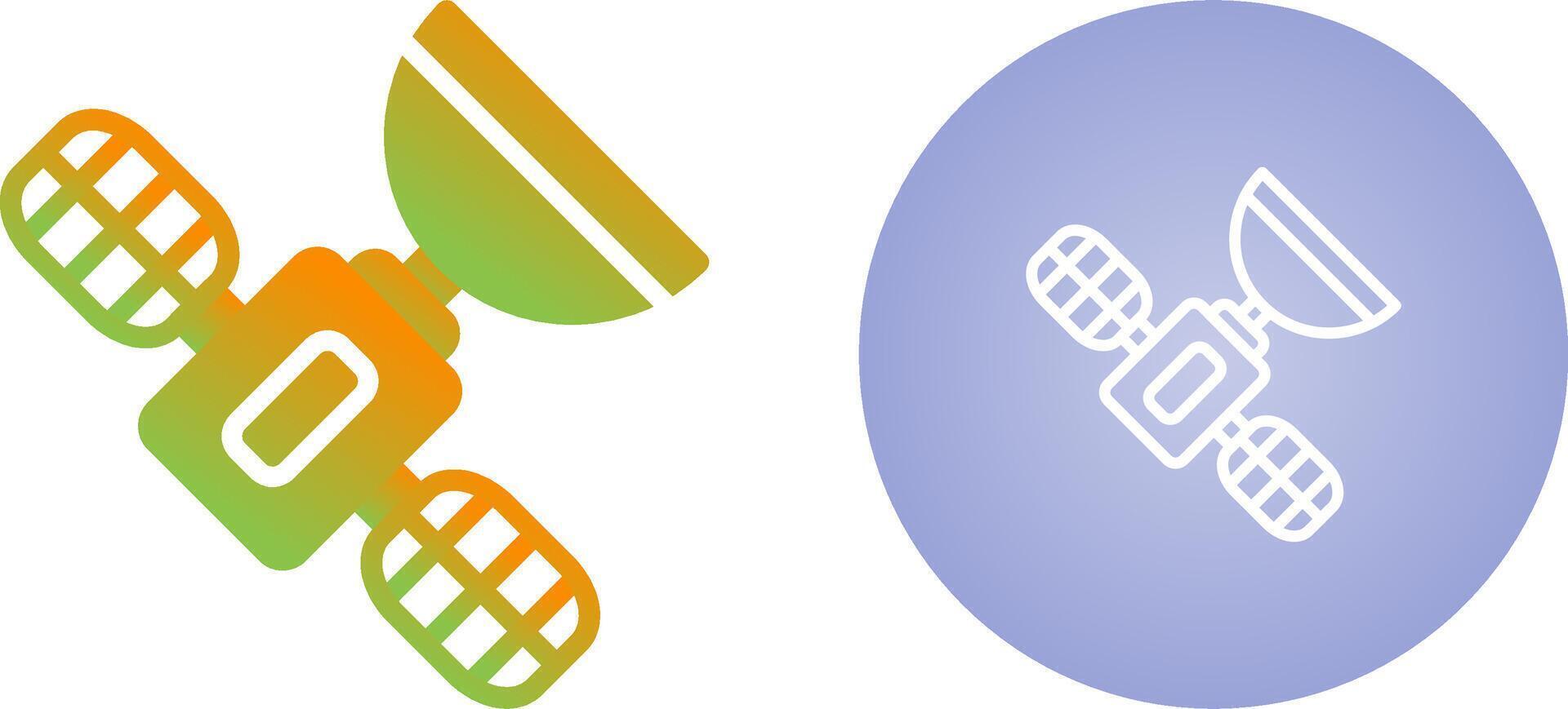 satelliet vector pictogram