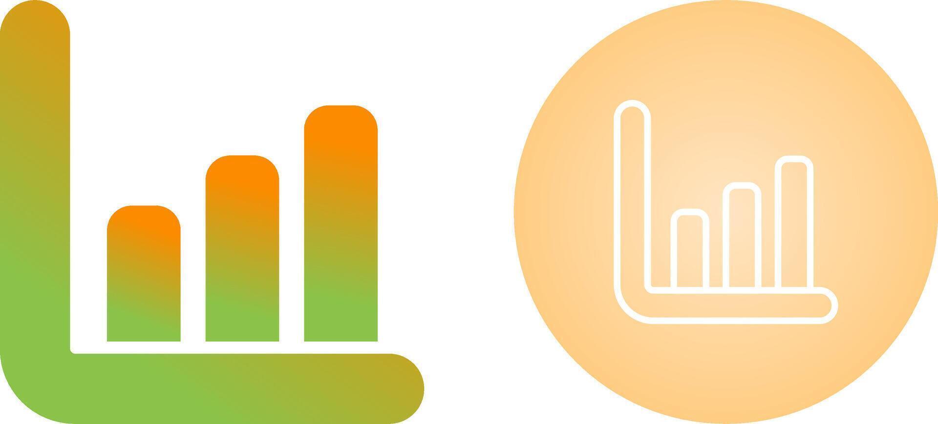 tabel histogram vector icoon