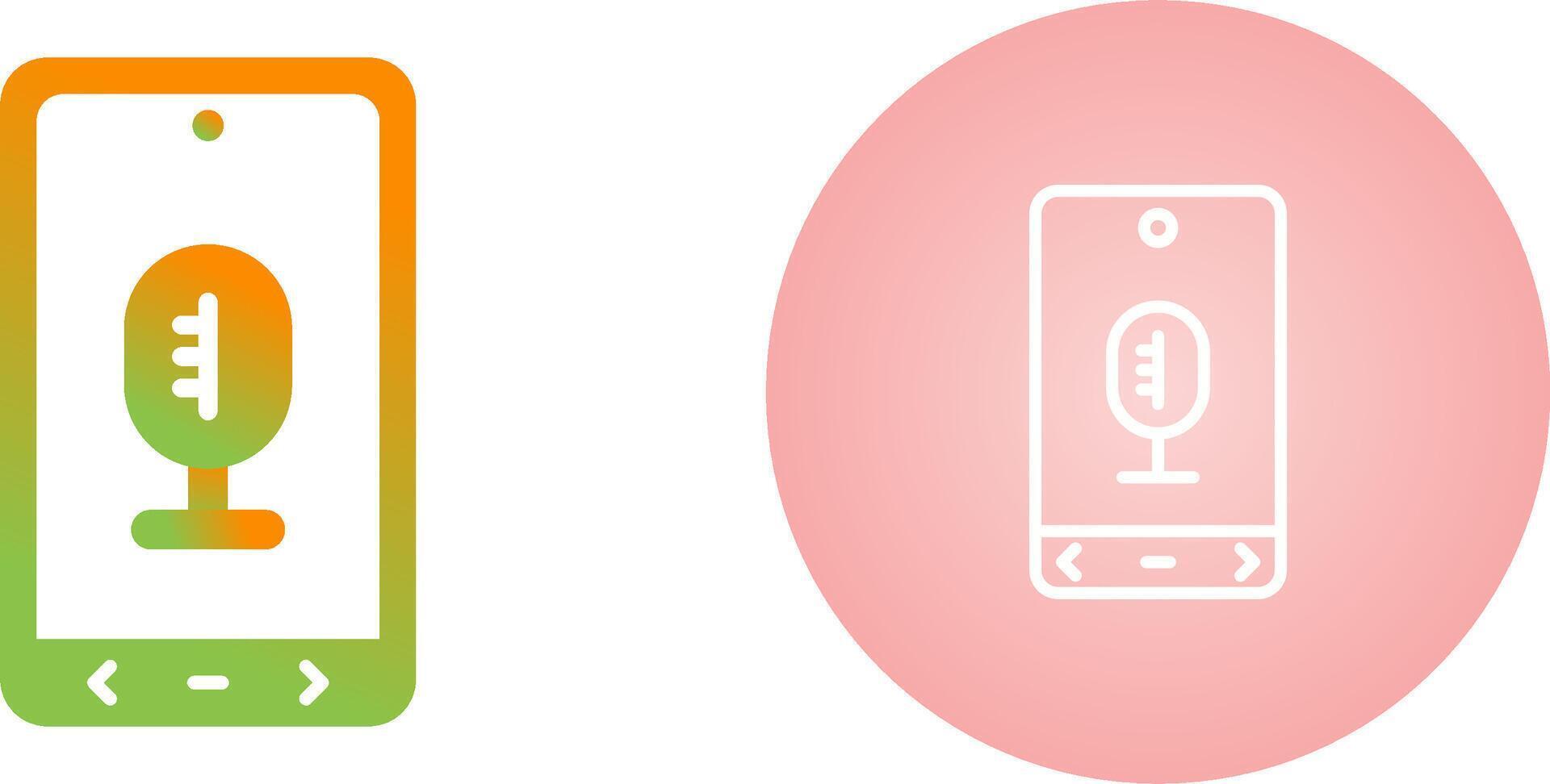 microfoon vector pictogram