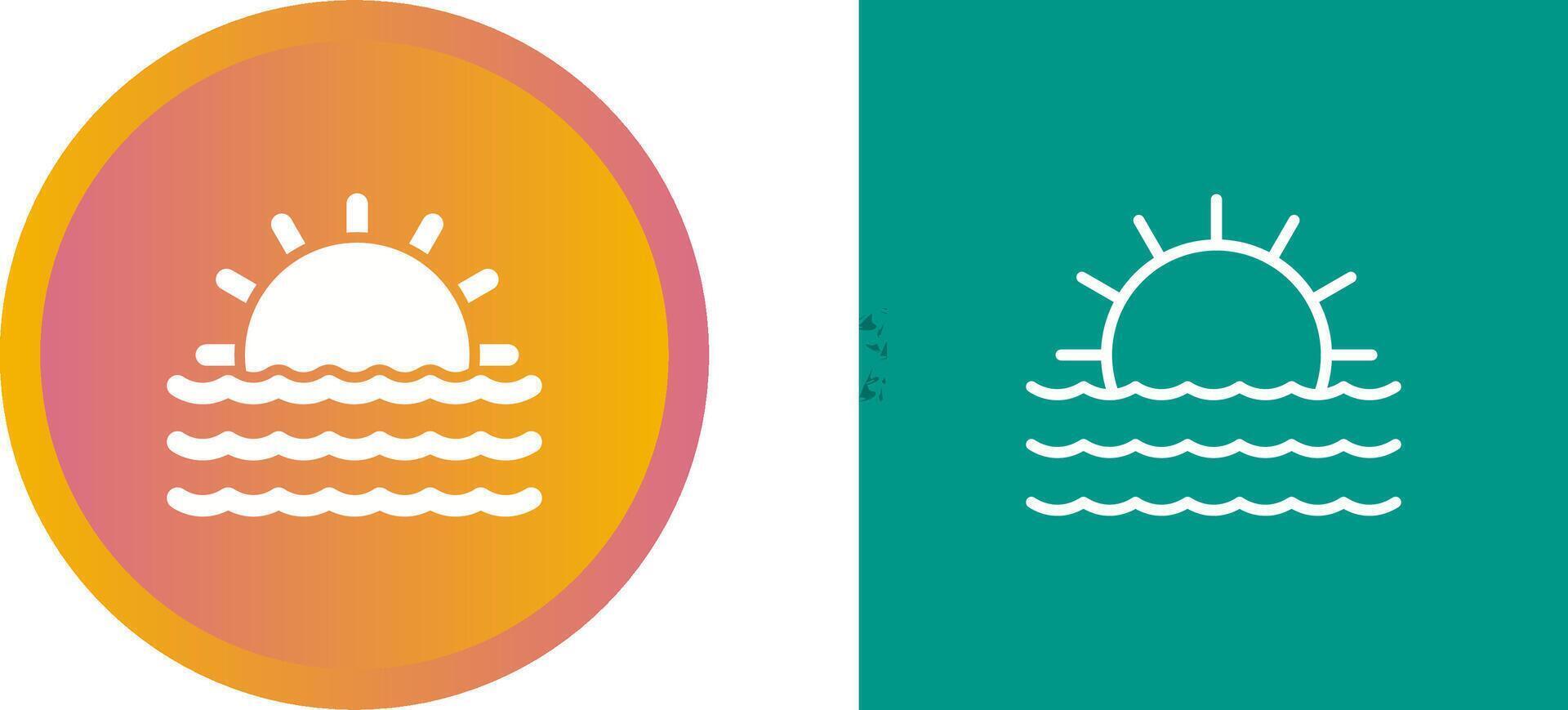 zonsondergang vector pictogram