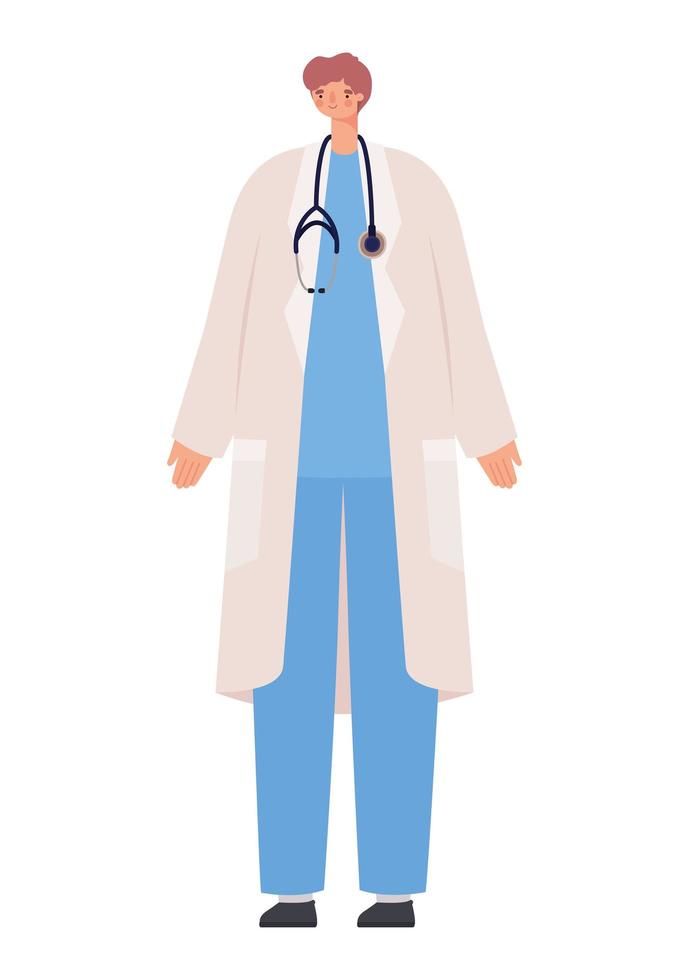 man dokter ontwerp vector