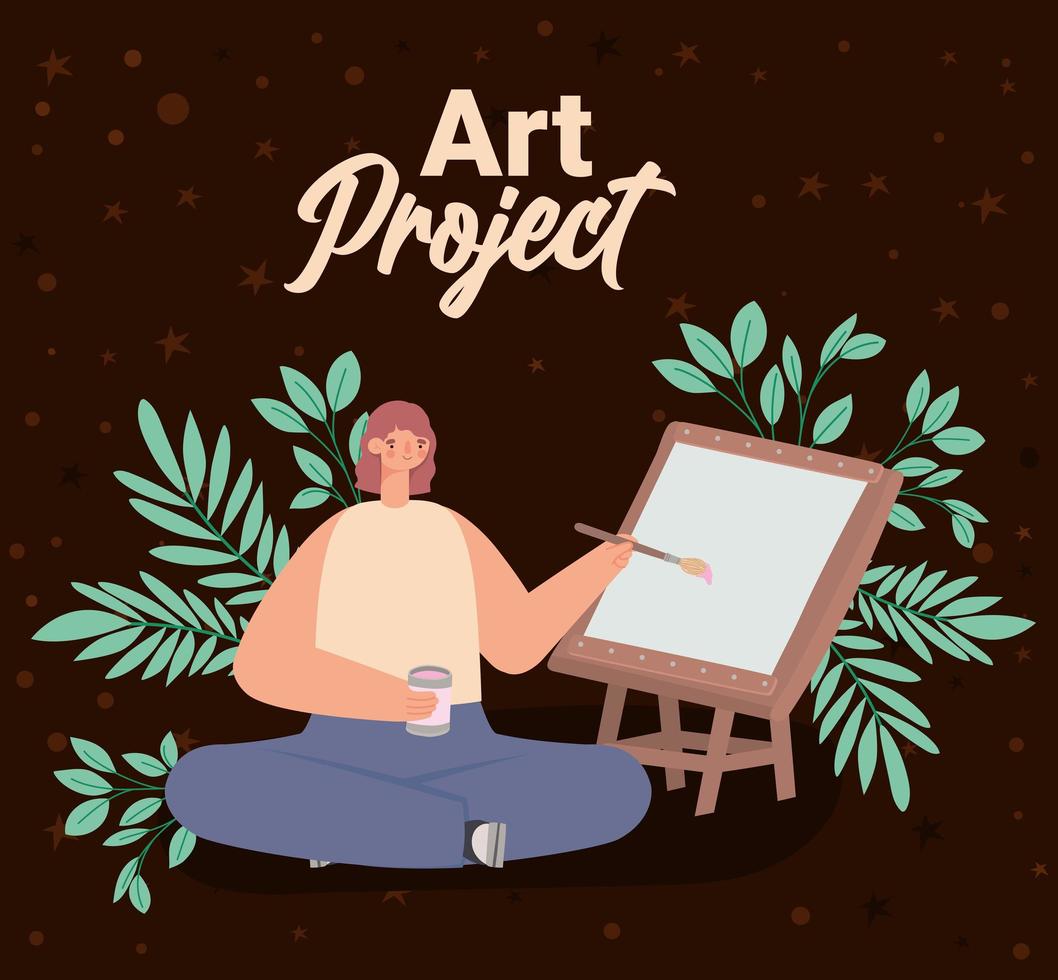 kunst project illustratie vector