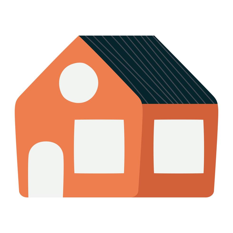 oranje huis ontwerp vector