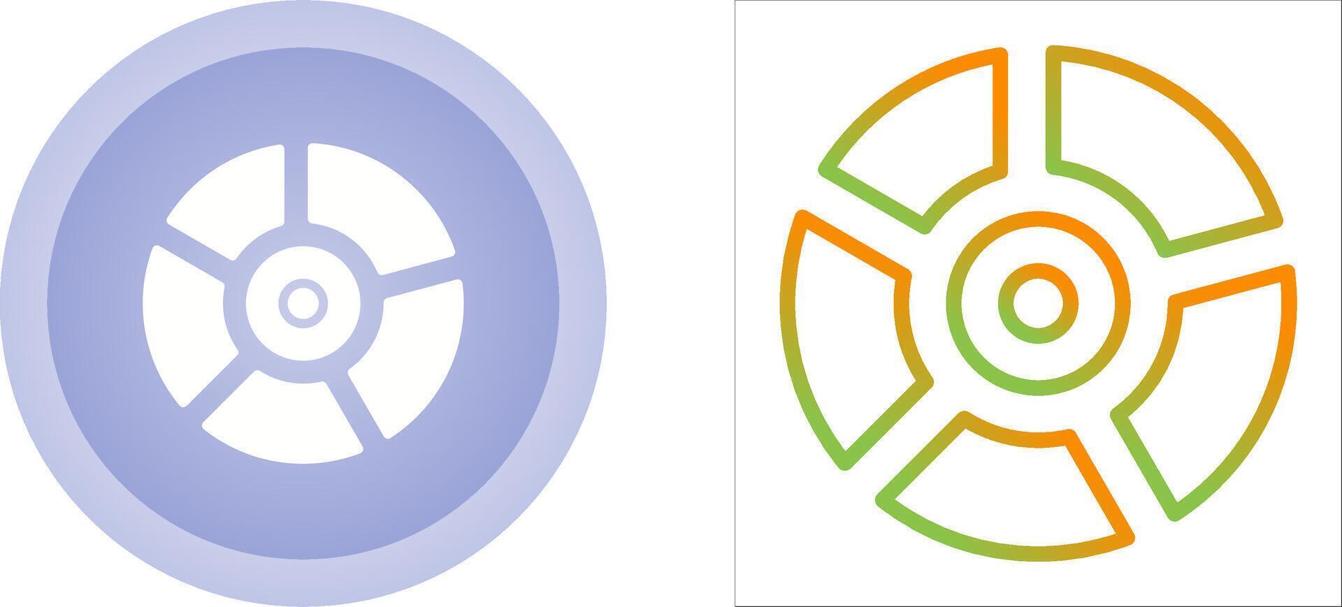 cirkeldiagram vector pictogram