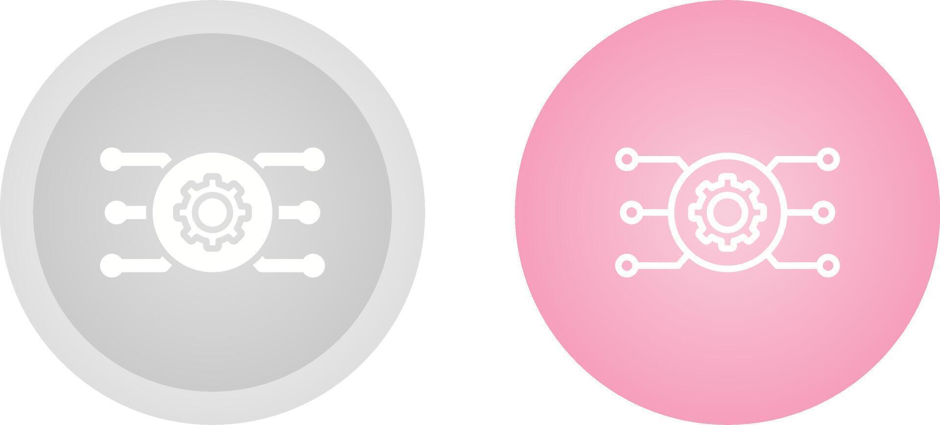 netwerk configuratie vector icoon