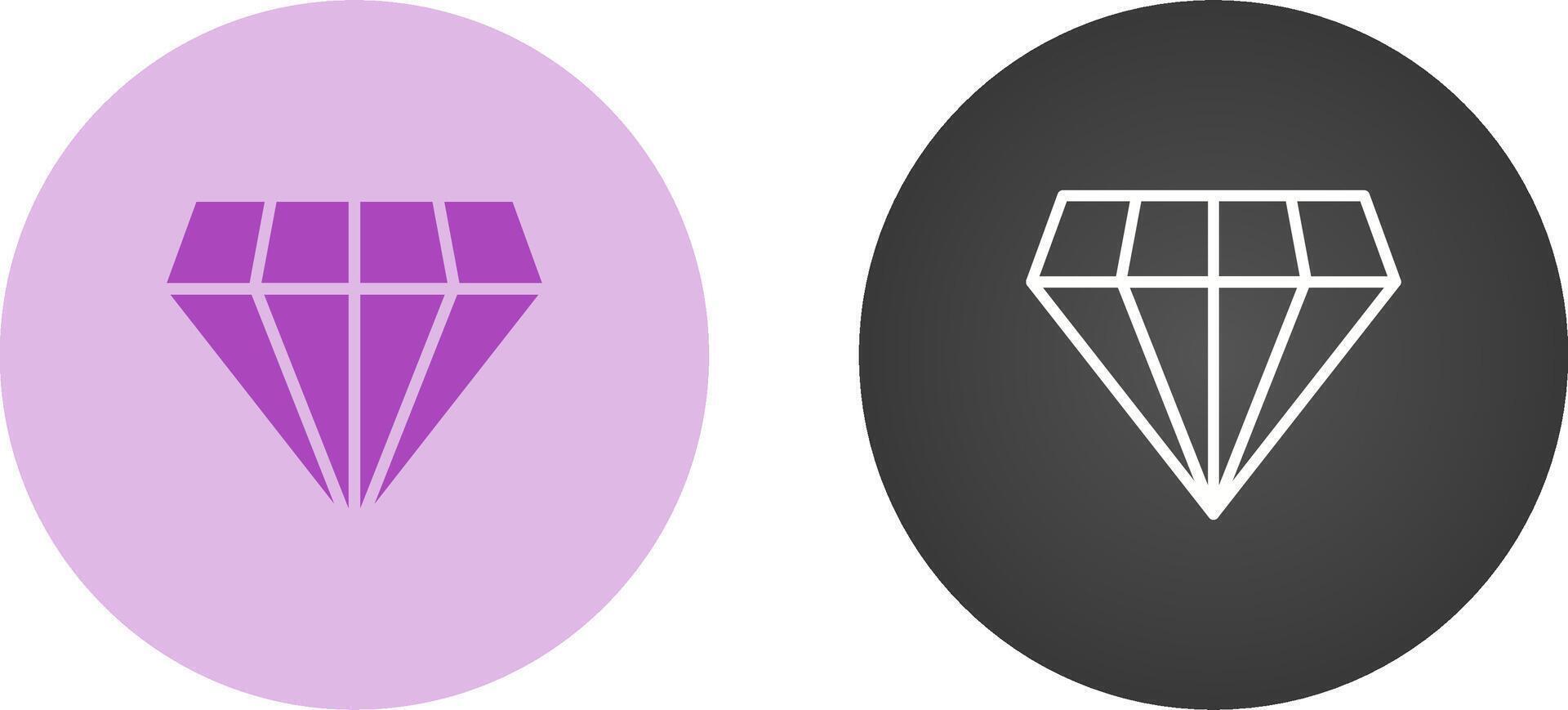 diamant vector pictogram