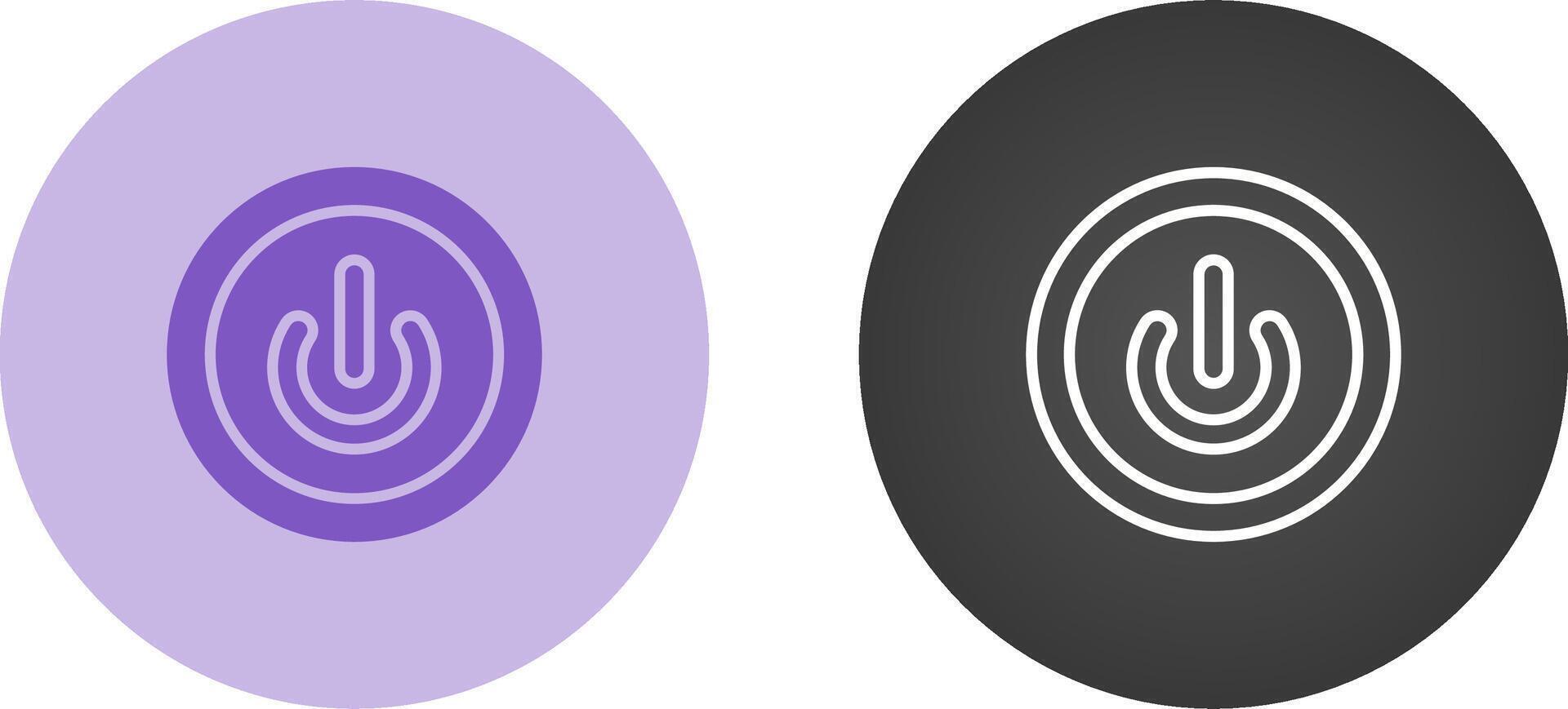 vectorpictogram aan / uit-knop vector