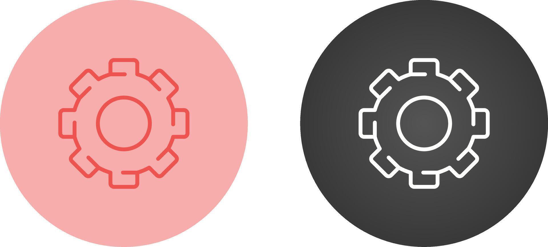 tandwiel vector pictogram