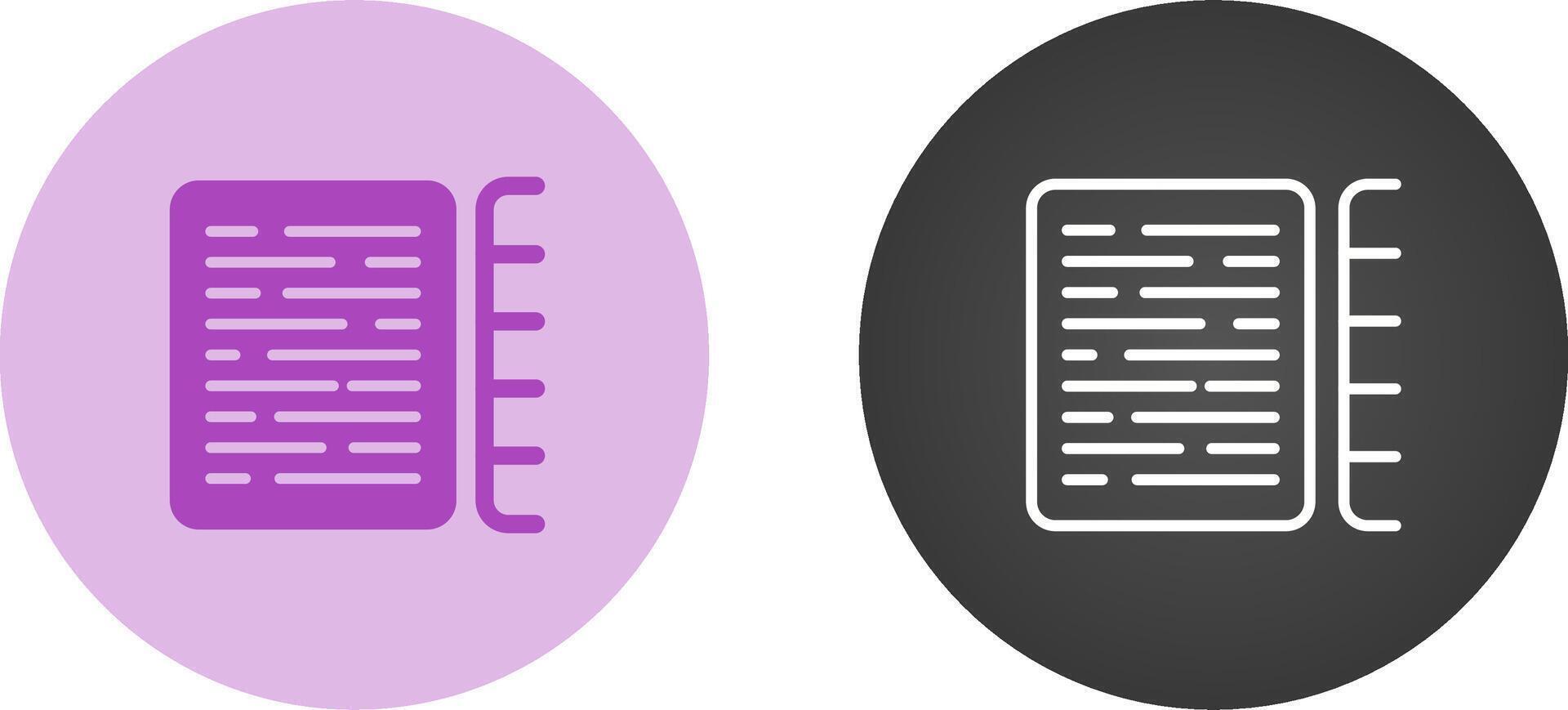 document indexeren vector icoon