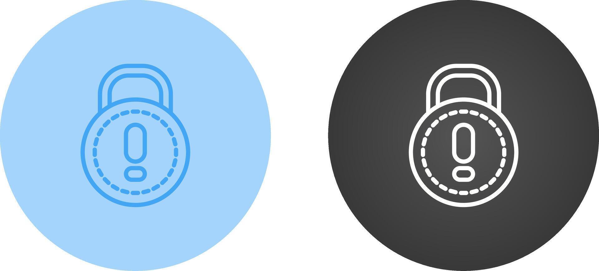 hangslot vector pictogram