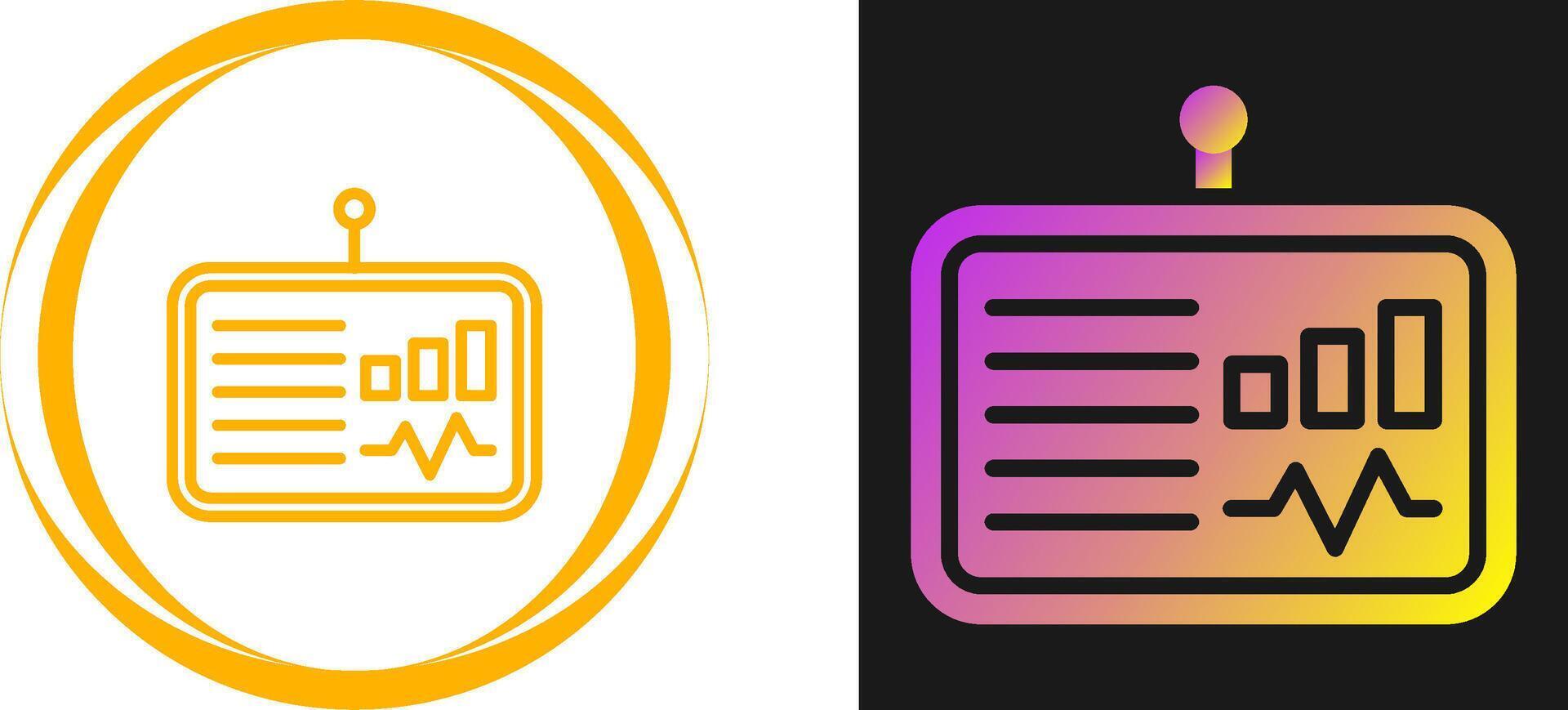 dashboard vector pictogram