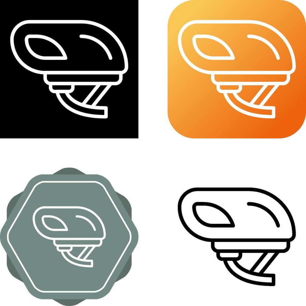 slim fiets helm vector icoon