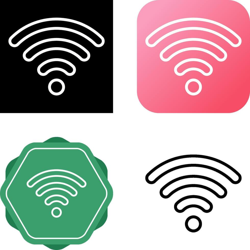 Wifi signaal vector icoon