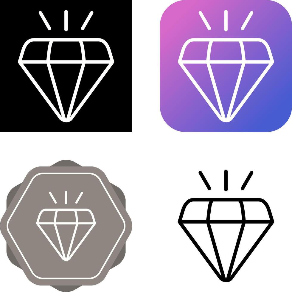 diamant vector pictogram