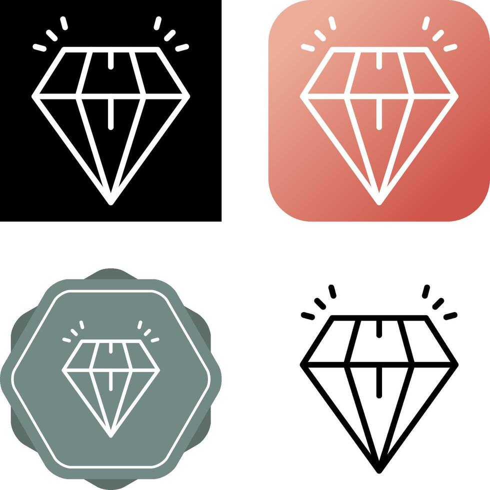 diamant vector pictogram