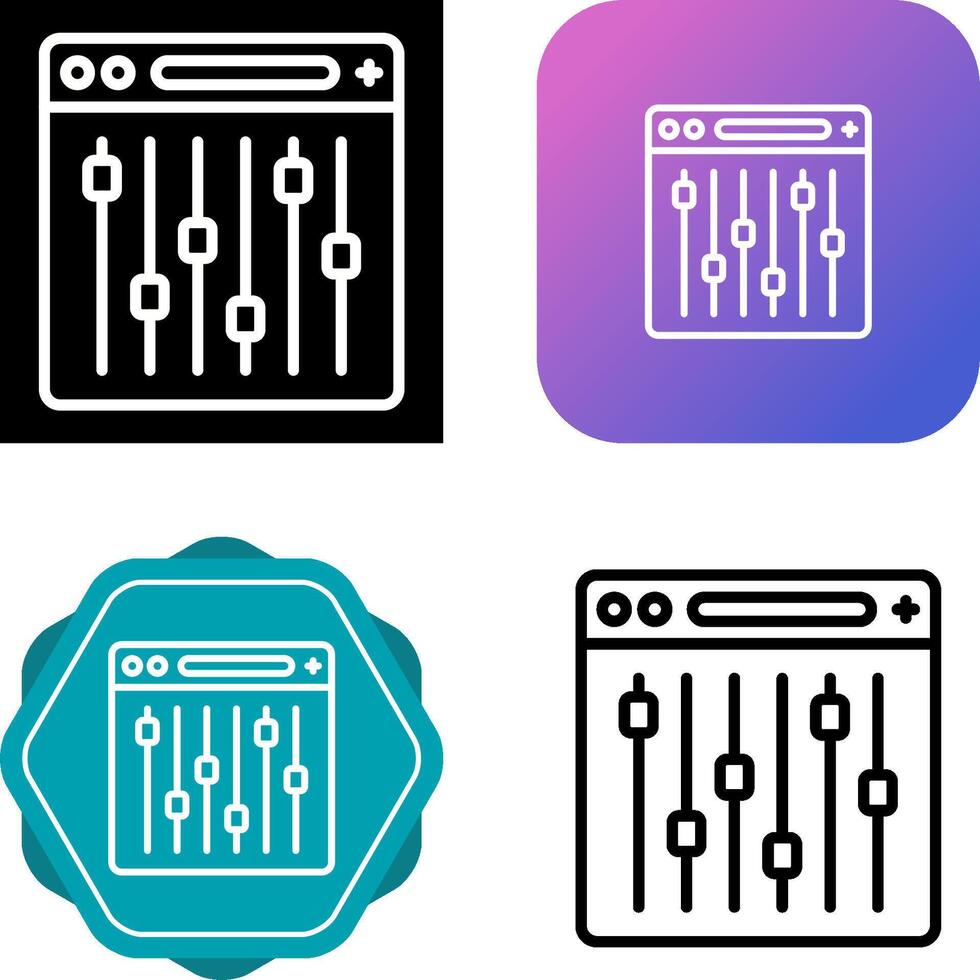 instellingen vector pictogram