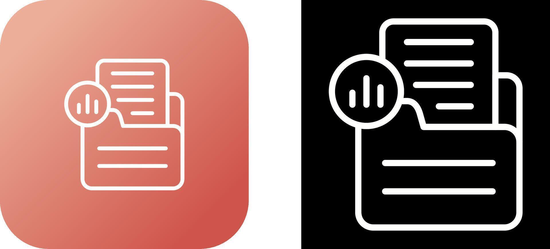 document analytics vector icoon