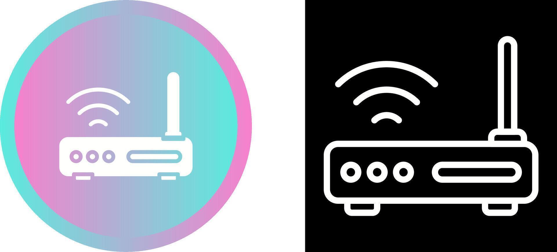 Wifi router vector icoon