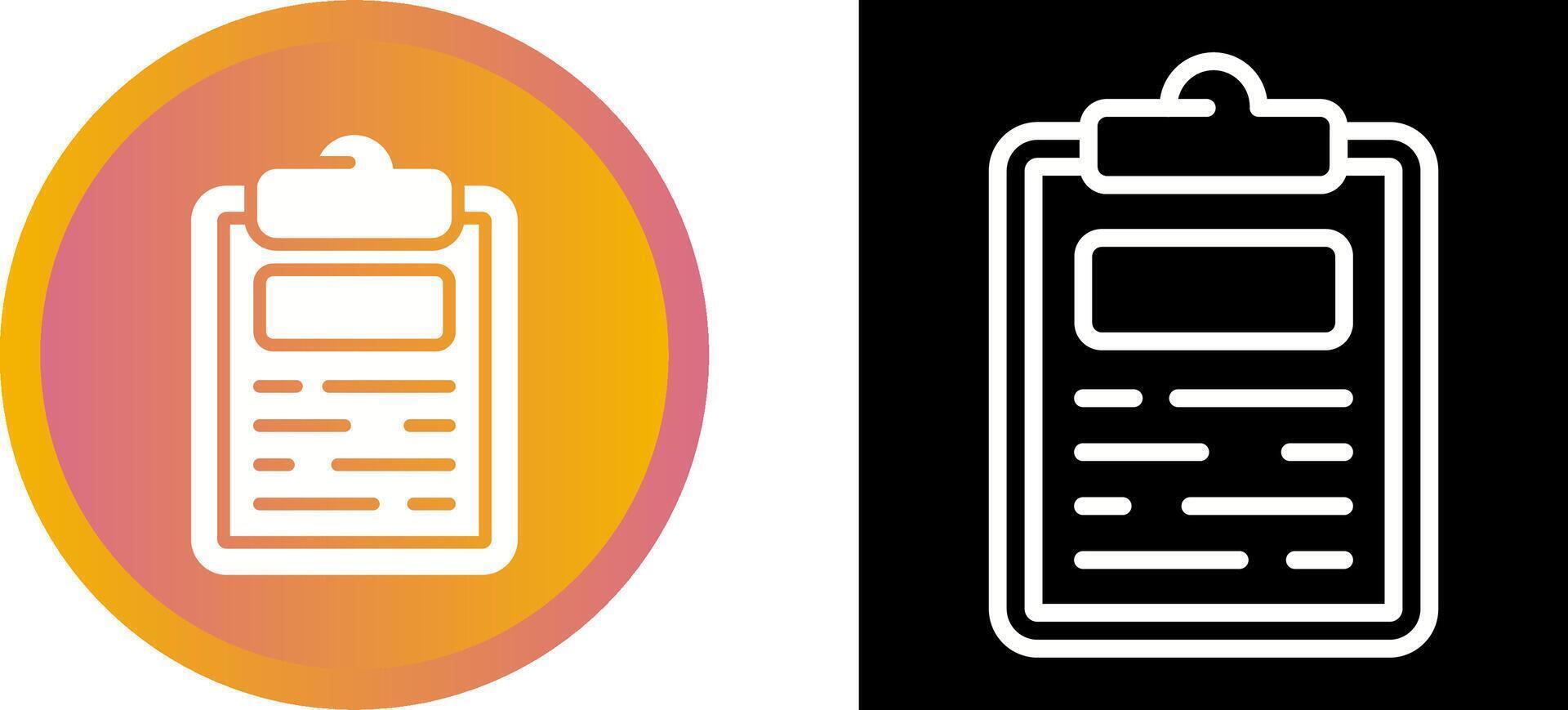 Klembord vector pictogram