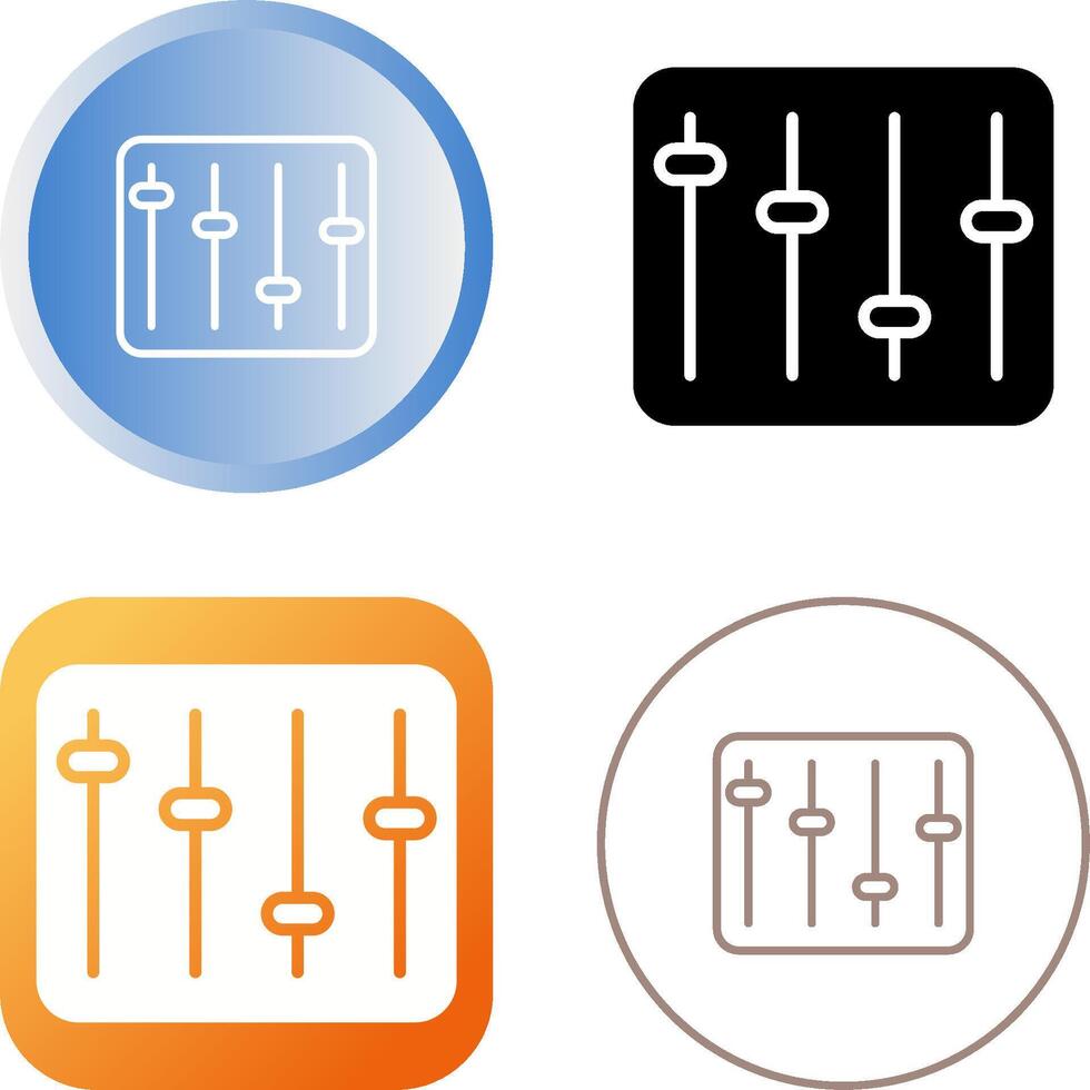 equalizer vector icoon