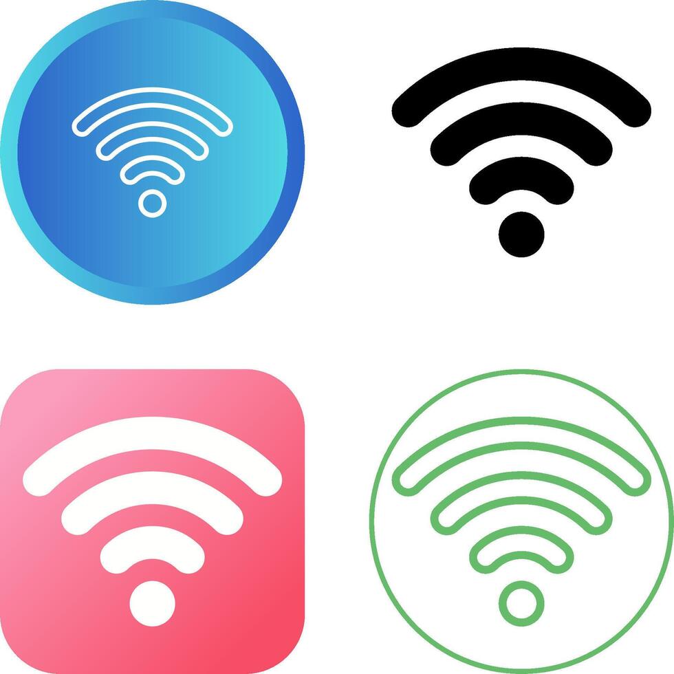 Wifi signaal vector icoon