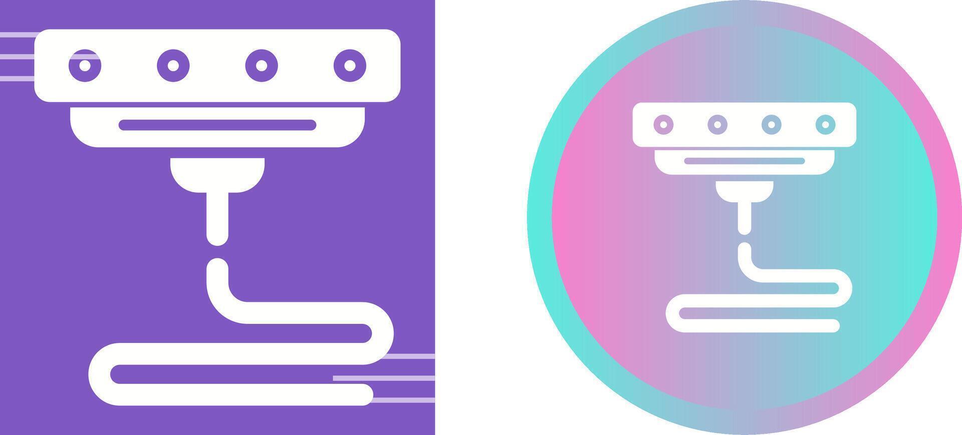 3D-printer vector pictogram