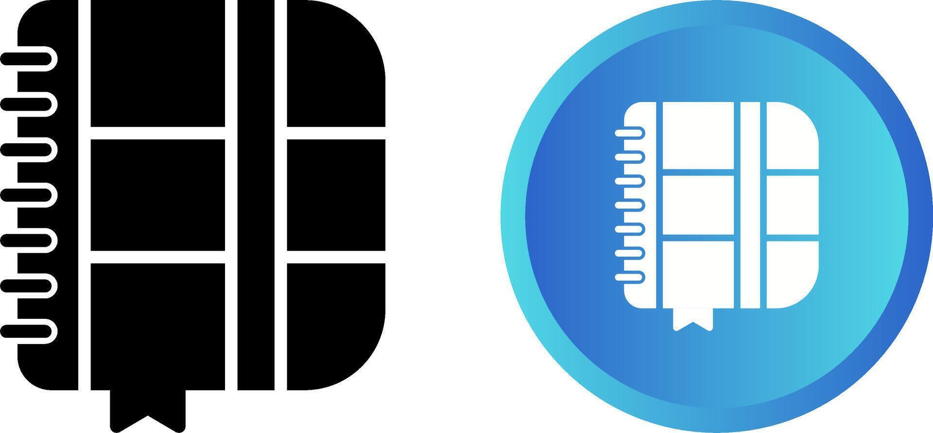 notebook vector pictogram