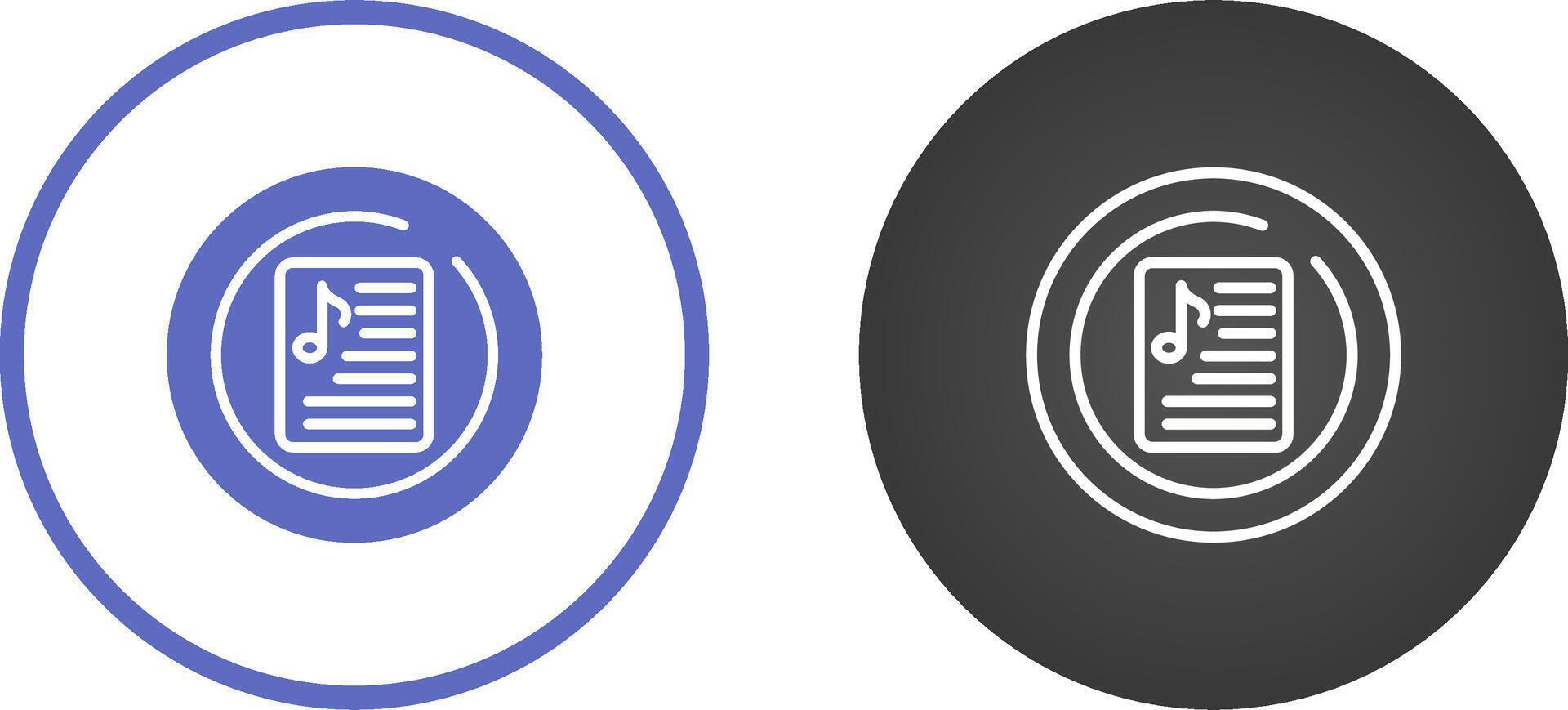 muziek- afspeellijst cirkel vector icoon