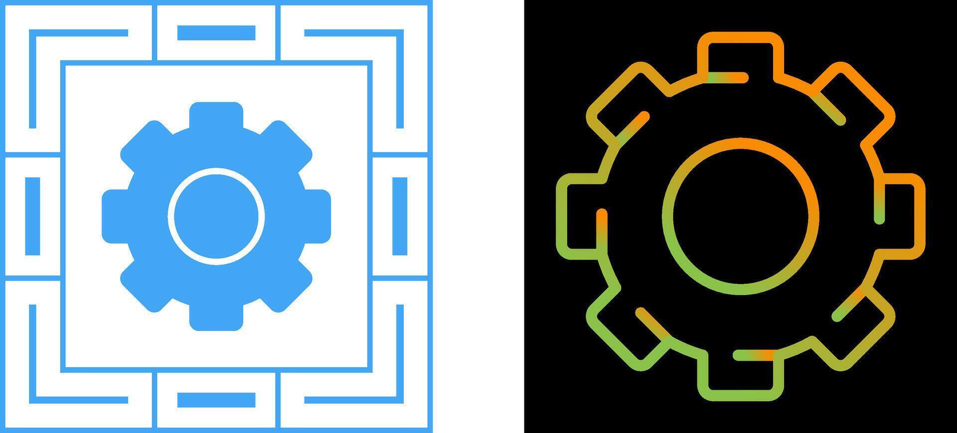 tandwiel vector pictogram