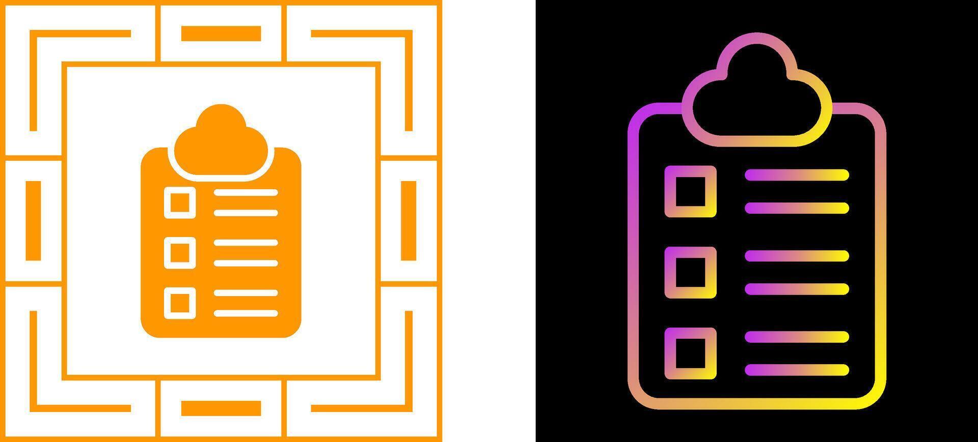 controlelijst vector pictogram