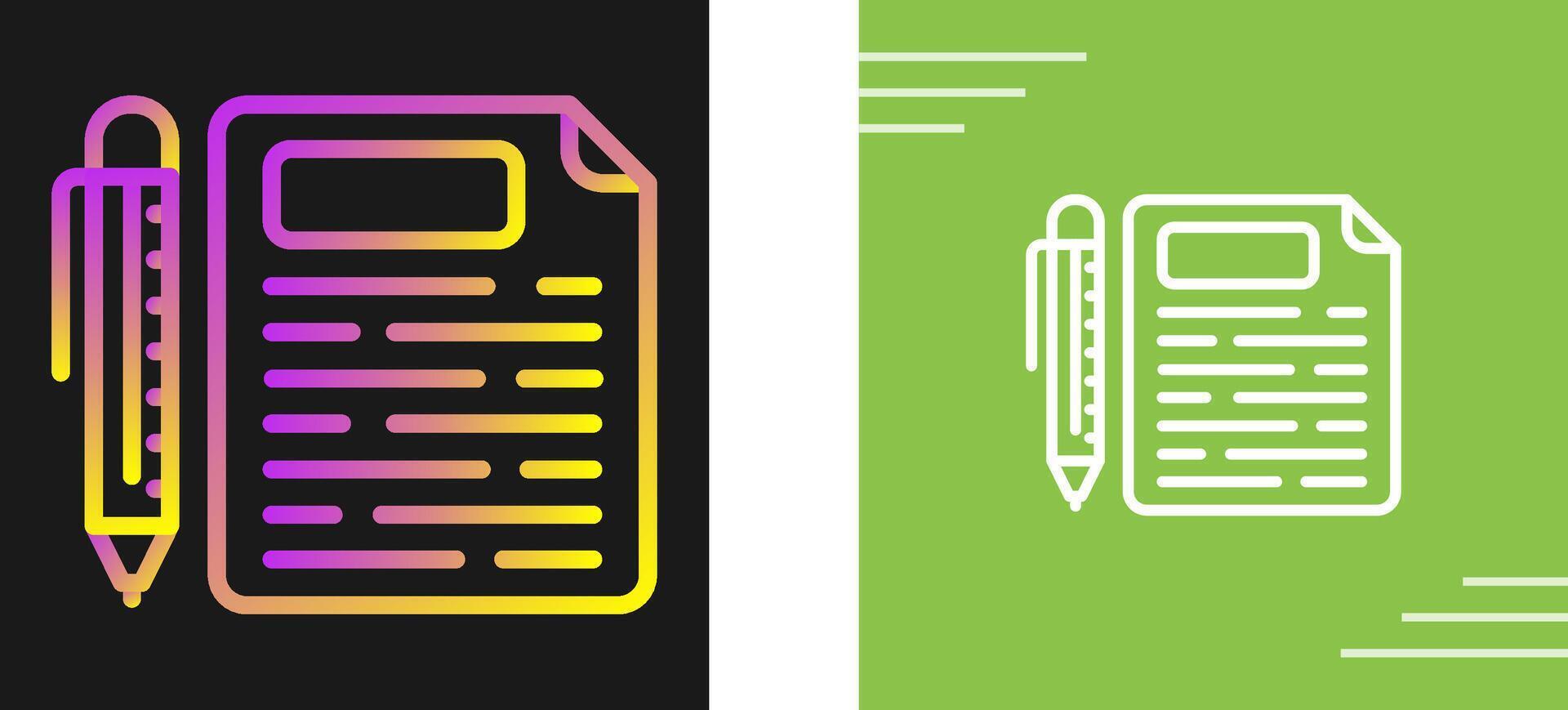 contract vector pictogram