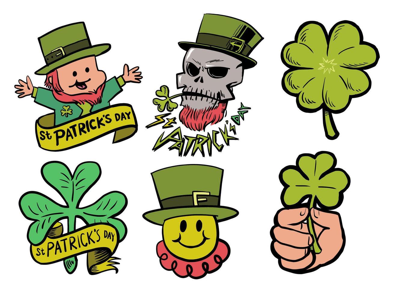 st patricks dag vector reeks illustratie