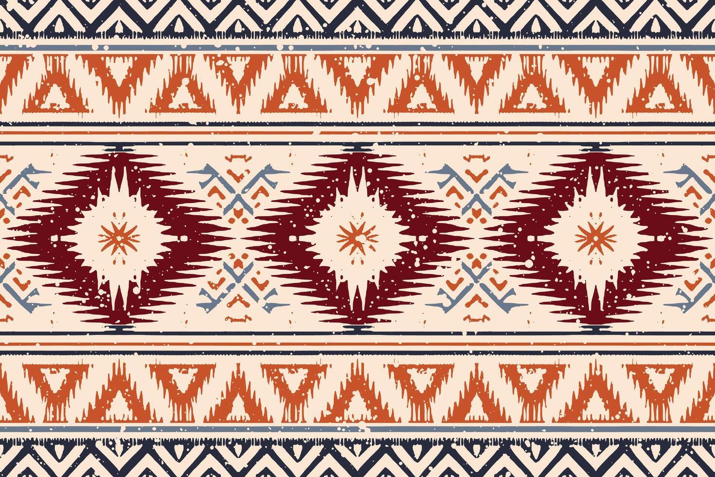 geometrische etnische oosterse ikat patroon traditioneel ontwerp voor achtergrond,tapijt,behang,kleding,inwikkeling,batik,stof,vector illustration.embroidery stijl. vector