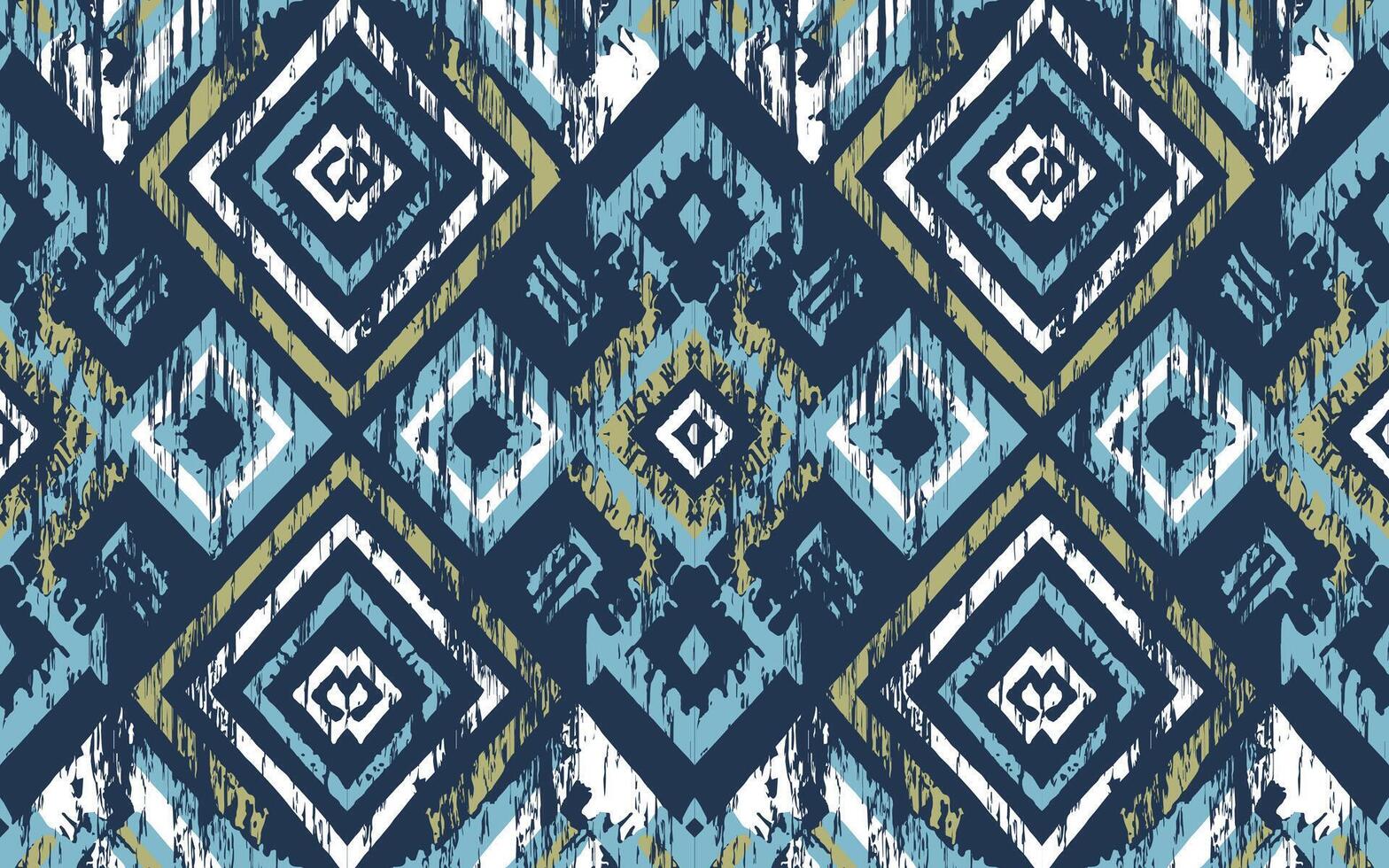 ikat meetkundig ornament met diamanten. ikkat. naadloos patroon. aztec stijl. tribal etnisch vector textuur. volk borduurwerk, Indisch, scandinavisch, zigeuner, Mexicaans, Afrikaanse tapijt, behang.