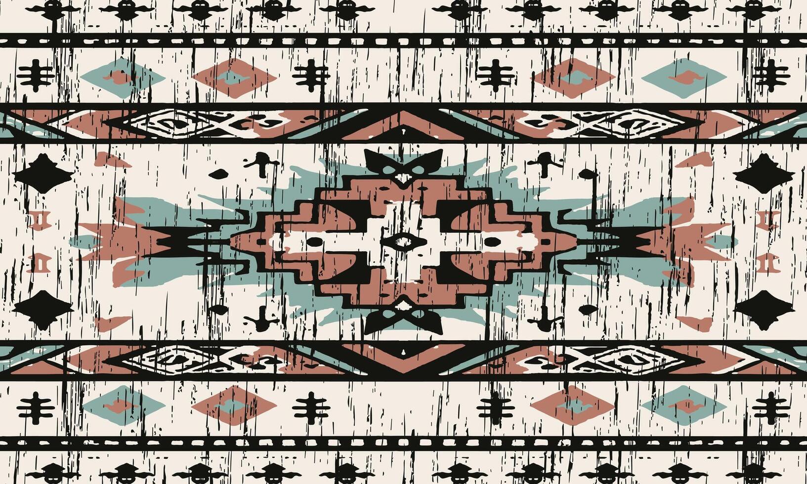 ikat meetkundig ornament met diamanten. ikkat. naadloos patroon. aztec stijl. tribal etnisch vector textuur. volk borduurwerk, Indisch, scandinavisch, zigeuner, Mexicaans, Afrikaanse tapijt, behang.