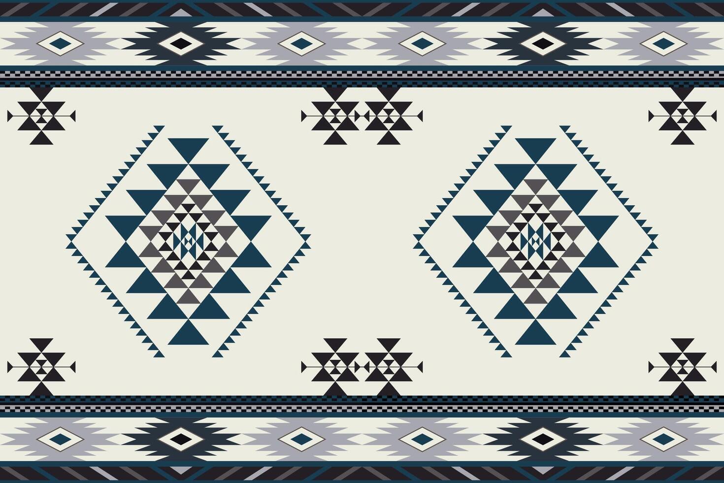 Navajo tribal vector naadloos patroon. inheems Amerikaans ornament. etnisch zuiden western decor stijl. boho meetkundig ornament. vector naadloos patroon. Mexicaans deken, tapijt. geweven tapijt illustratie.