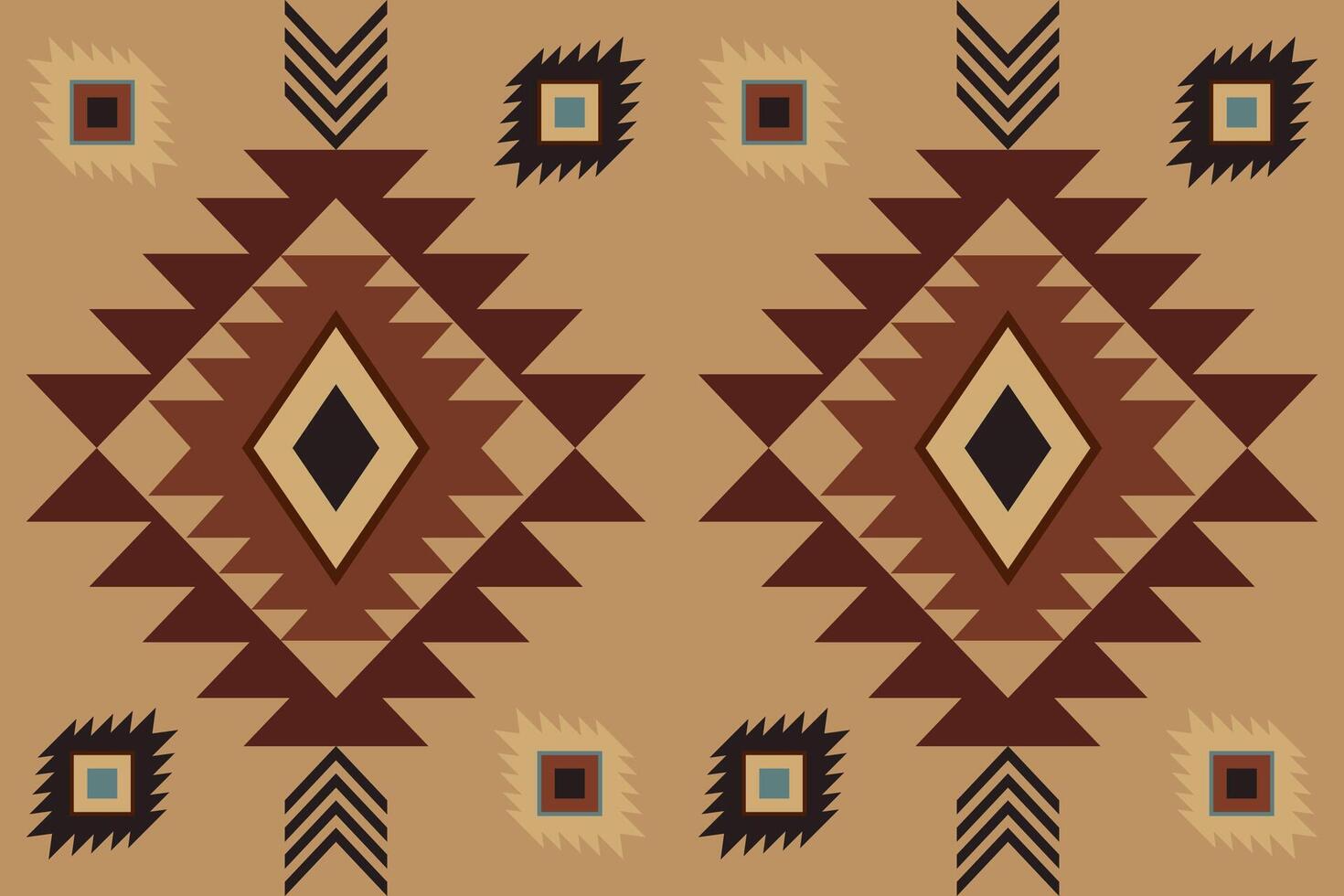 Navajo tribal vector naadloos patroon. inheems Amerikaans ornament. etnisch zuiden western decor stijl. boho meetkundig ornament. vector naadloos patroon. Mexicaans deken, tapijt. geweven tapijt illustratie.