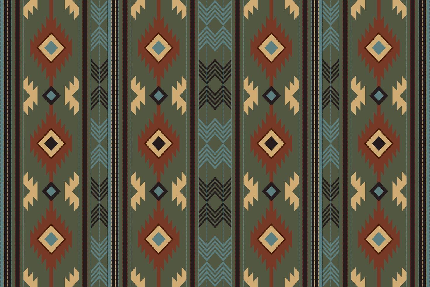 Navajo tribal vector naadloos patroon. inheems Amerikaans ornament. etnisch zuiden western decor stijl. boho meetkundig ornament. vector naadloos patroon. Mexicaans deken, tapijt. geweven tapijt illustratie.