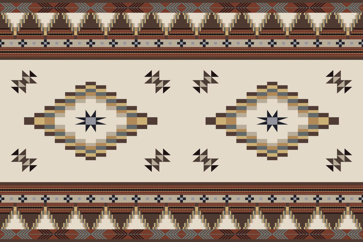 Navajo tribal vector naadloos patroon. inheems Amerikaans ornament. etnisch zuiden western decor stijl. boho meetkundig ornament. vector naadloos patroon. Mexicaans deken, tapijt. geweven tapijt illustratie.