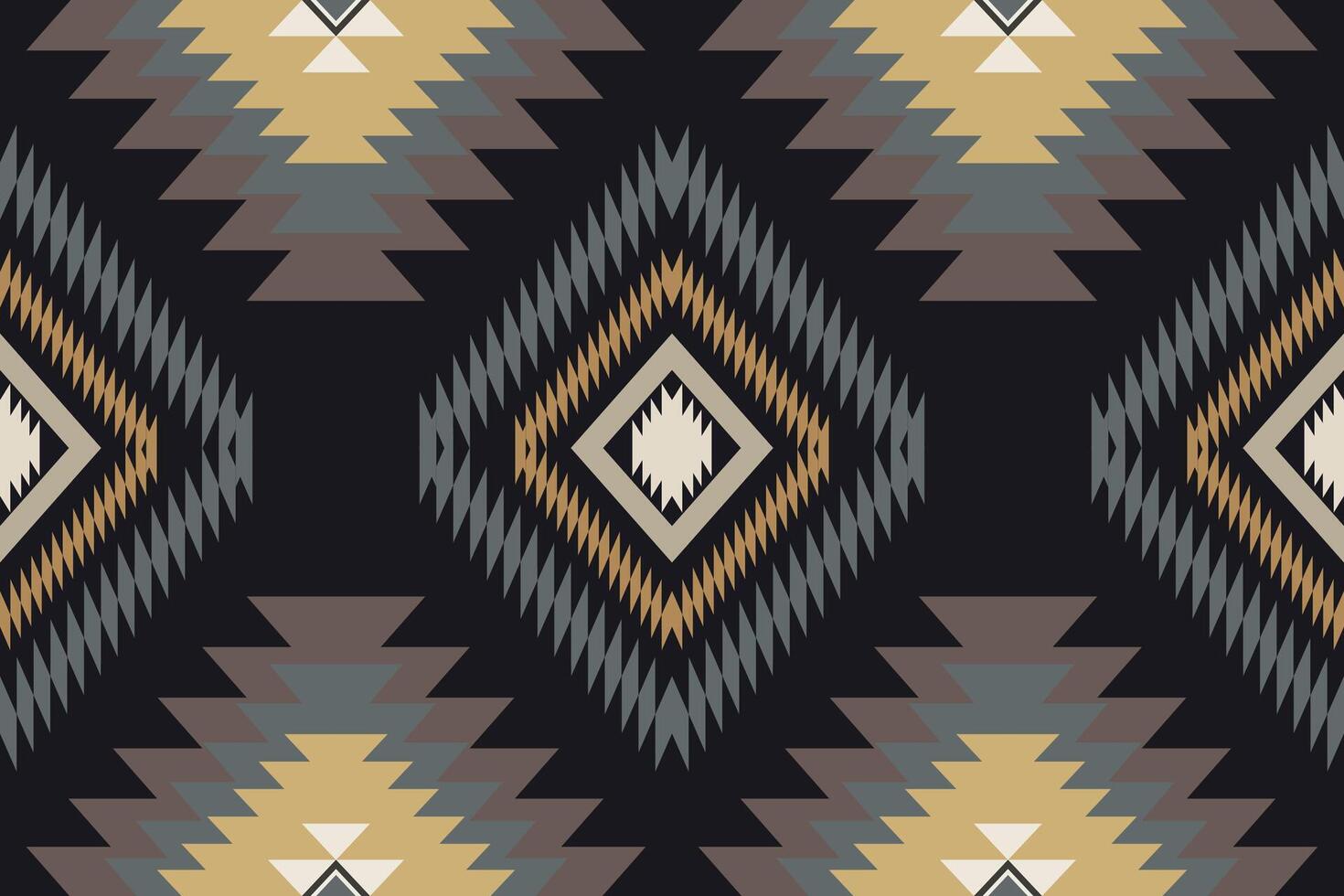 ikat tribal Indisch naadloos patroon. etnisch aztec kleding stof tapijt mandala ornament inheems boho chevron textiel.geometrisch Afrikaanse Amerikaans oosters traditioneel vector illustraties. borduurwerk stijl.