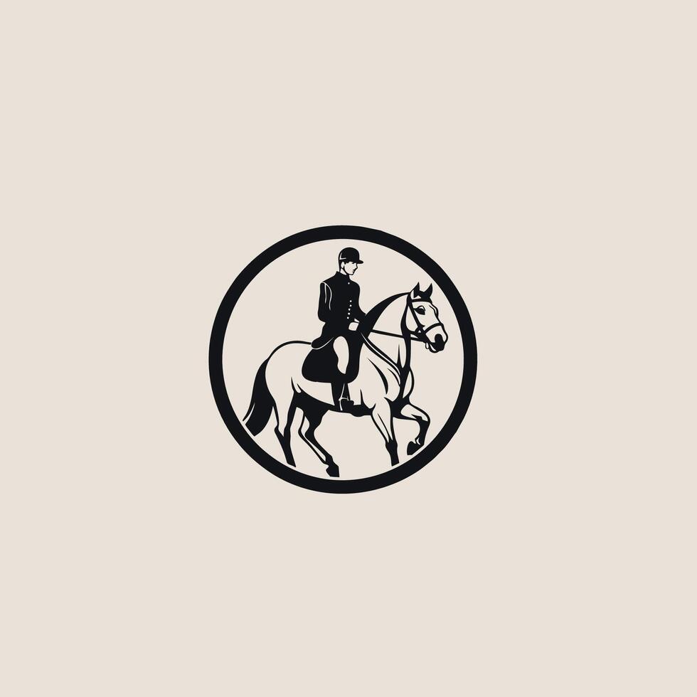 ai gegenereerd silhouet van een paard hoofd, logo ontwerp sjabloon, vector geïsoleerd